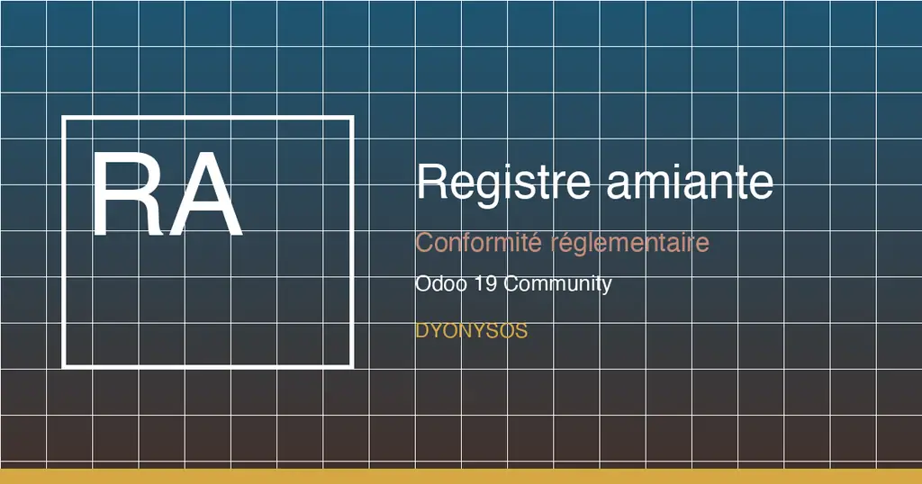 Registre amiante — dossier technique amiante et repérage avant travaux (Odoo Online) — capture 1