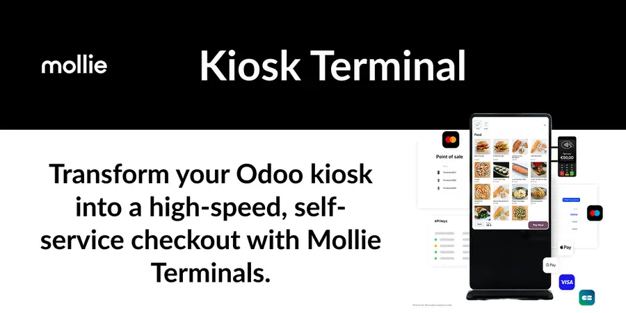 Mollie Kiosk Terminal - transform your Odoo kiosk into a high-speed, self-service checkout