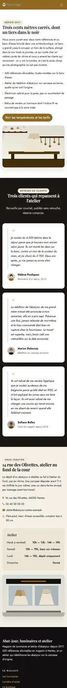 La boutique à 414 px