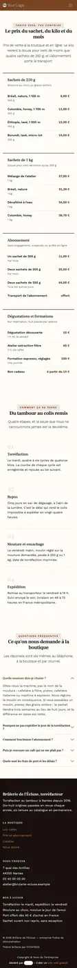 Prix et abonnement à 414 px