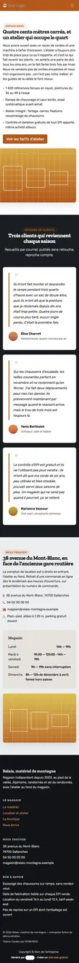 La boutique à 414 px
