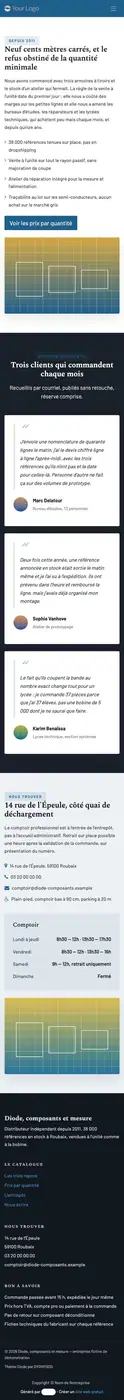 L'entrepôt à 414 px