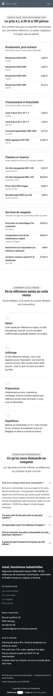 Prix par palier à 414 px