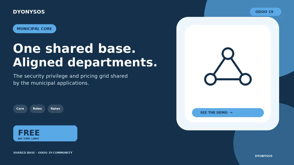 Secteur public DYONYSOS — Socle technique (Odoo Online) — capture 1