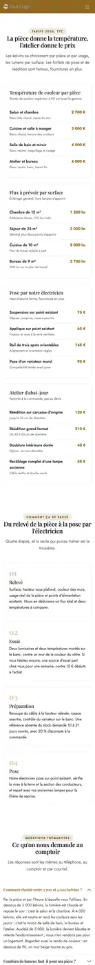 Lumière et pose à 414 px
