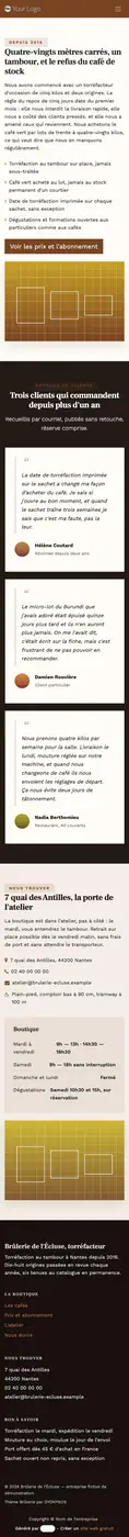 L'atelier à 414 px