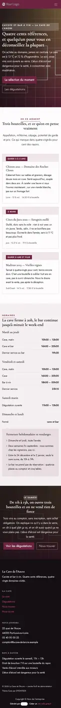 Rendu à 414 px de large
