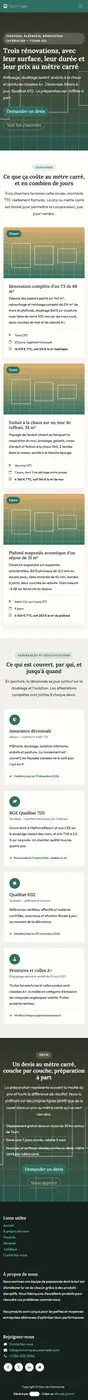 Rendu à 414 px de large