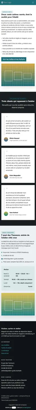 La boutique à 414 px