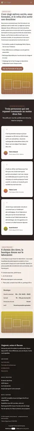 Le laboratoire à 414 px