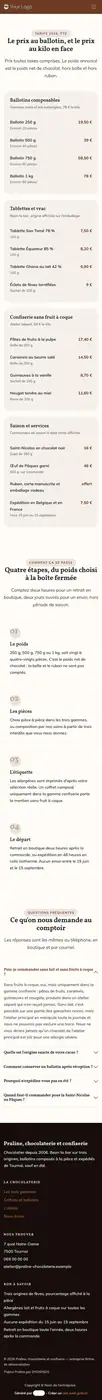 Coffrets et ballotins à 414 px