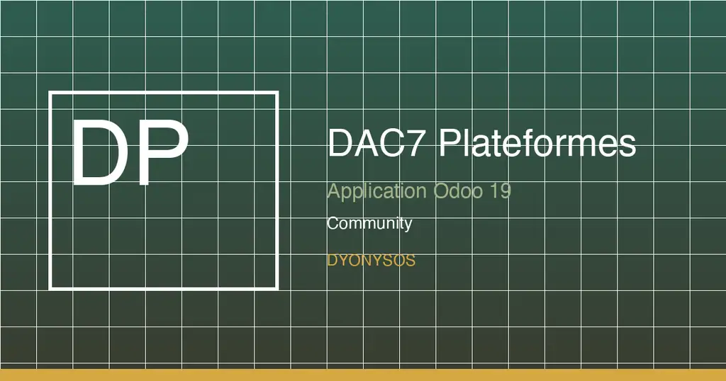 DAC7 — déclaration annuelle des opérateurs de plateforme (Odoo 20 Community) — capture 1
