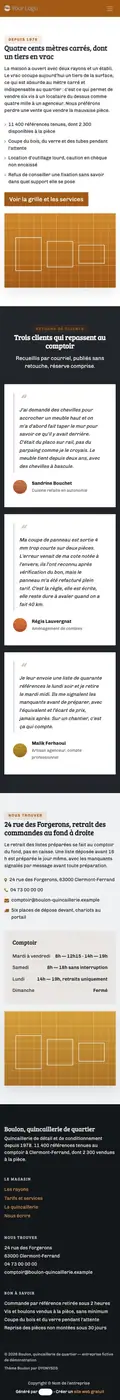 La quincaillerie à 414 px
