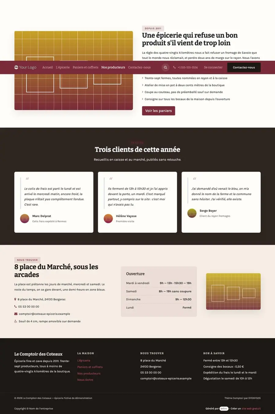 Nos producteurs (/producteurs)