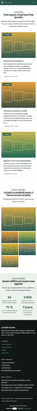 Les trois rayons à 414 px