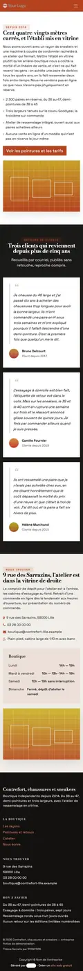 L'atelier à 414 px