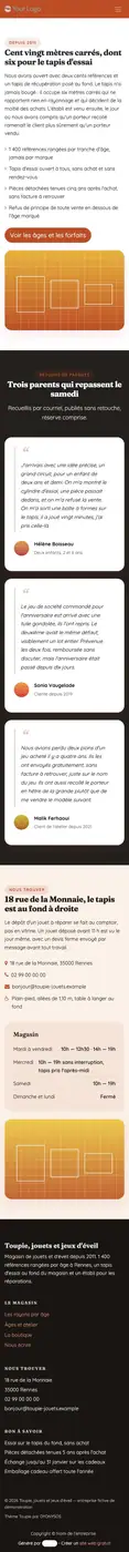 La boutique à 414 px