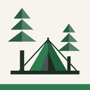 Icône de Thème Pinède — Camping et plein air (complet)
