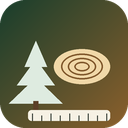 Icône de Foresterie Amérique du Nord — barèmes de volume, redevances de coupe, timber cruise et suivi des billes jusqu'à l'usine (Odoo 20 Community)