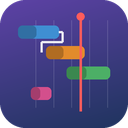 Icône de Timeline (Gantt) View for Odoo Community — drag and drop, dependencies, workload